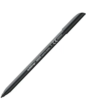 Rotulador stylo fibra 1200 Edding negro