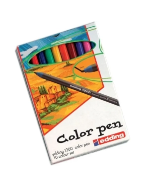 Caja 10 rotuladores Edding 1300 colores surtidos