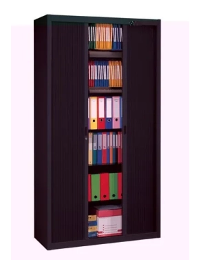 Armario metalico persiana desmontable 220x120 negro