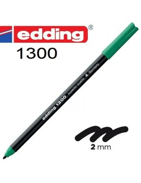 Rotulador stylo fibra 1300 Edding verde