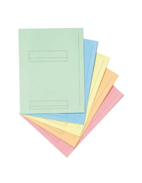 50 subcarpetas Fast  A4 2 solapas colores surtidos pastel