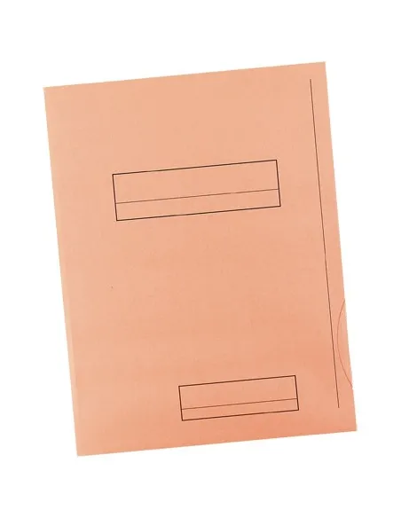 50 subcarpetas Fast  A4 2 solapas naranja pastel