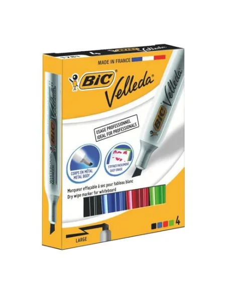 Estuche 4 rotuladores Bic Velleda 1781