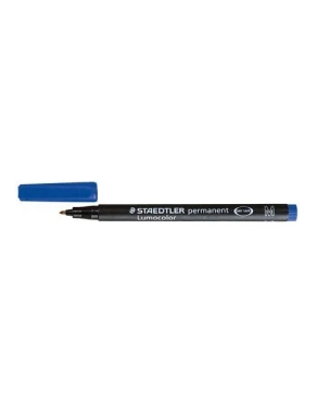 Rotulador permanente Staedtler Lumocolor 0,8mm azul