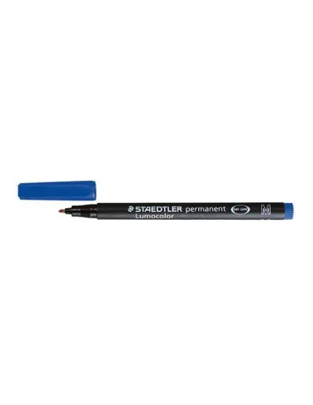 Rotulador permanente Staedtler Lumocolor 0,8mm azul
