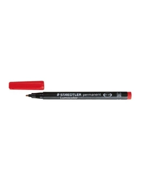 Rotulador permanente Staedtler Lumocolor 0,6mm rojo