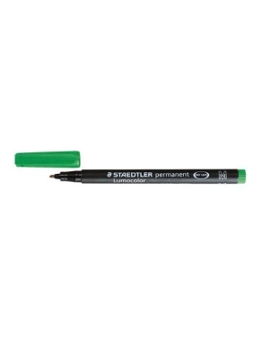 Rotulador permanente Staedtler Lumocolor 0,6mm verde