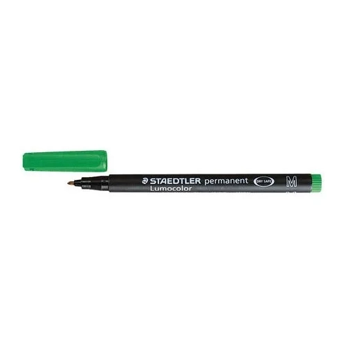 Rotulador permanente Staedtler Lumocolor 0,6mm verde