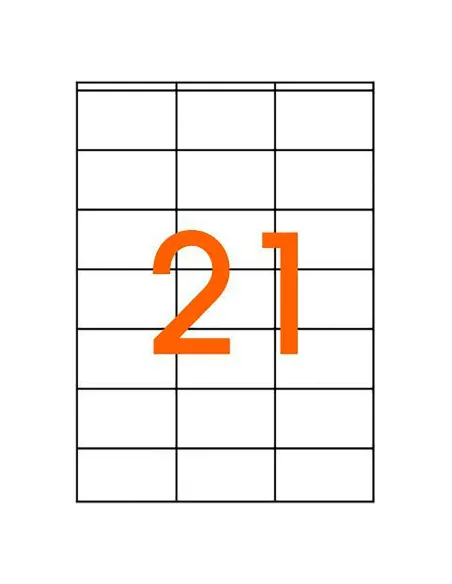 Caja 200 hojas etiquetas laser 70x42 jmb