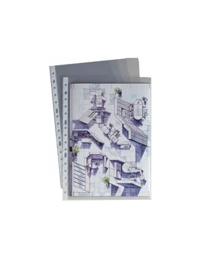 Caja de 100 fundas multitaladro extra grafoplas folio