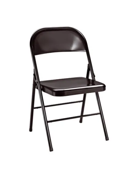 Silla plegable metal 2 negro