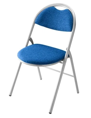 Silla plegable super confort 2 azul patas aluminio