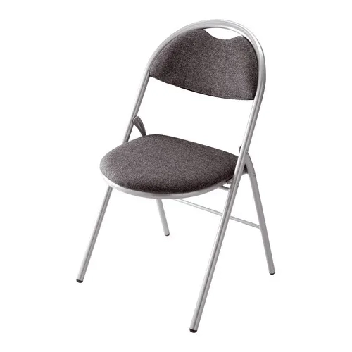 Silla plegable super confort 2 antracita  patas aluminio