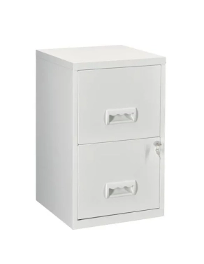 Archivador metalico 2 cajones carpetas colgantes gris