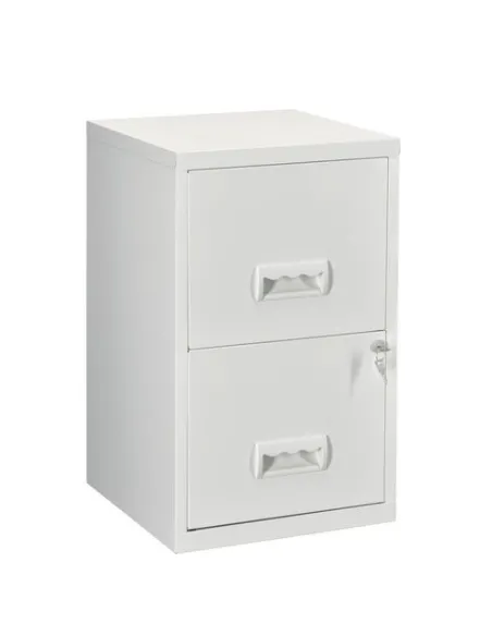 Archivador metalico 2 cajones carpetas colgantes gris