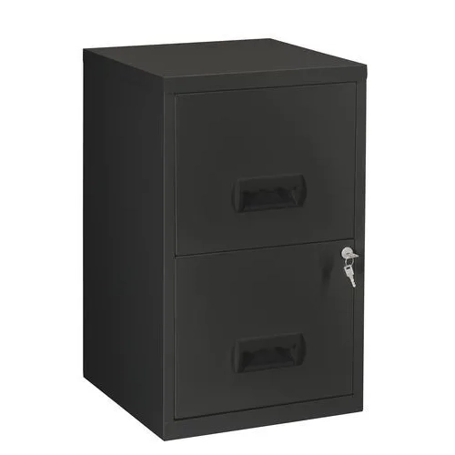 Archivador metalico 2 cajones carpetas colgantes  negro