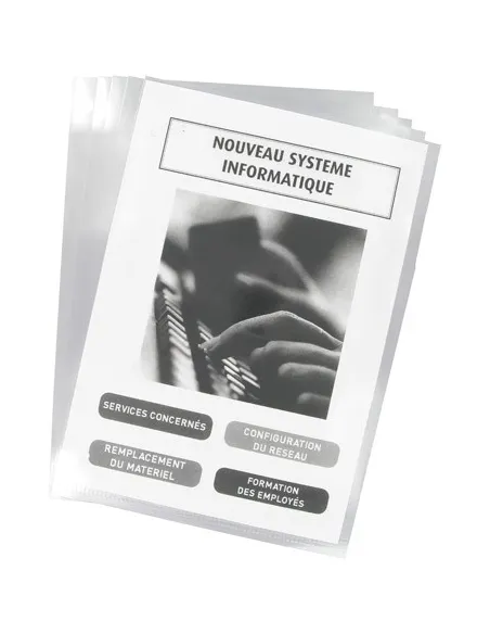 Pack 10 Dossier Uñero Transparente