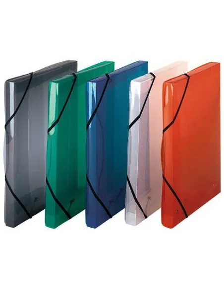 Carpeta gomas con solapas PP 2.5 cm surtidas