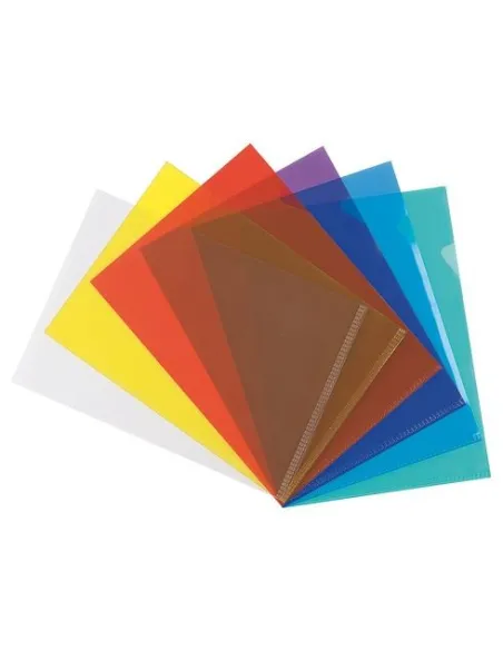 Caja 100 Dossier Uñero PVC Amarillo 200 Micras