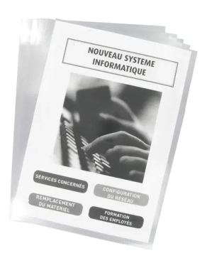 Caja de 100 dossier uñero transparente