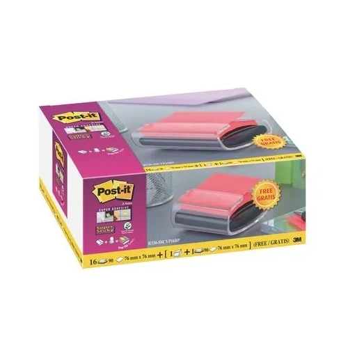 Distribuidor bloc notas Z Pro Post IT negra+16 blocs