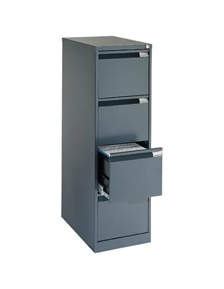 Archivador metalico carpetas colgantes 4 cajones antracita