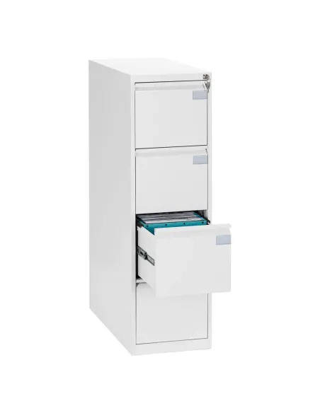 Archivador metalico carpetas colgantes 4 cajones Pro blanco