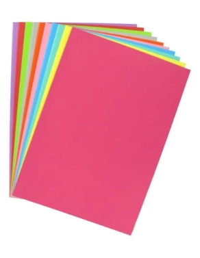 Paquete 100 subcarpetas A4 80 grms surtidas JMB