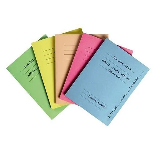 50 subcarpetas impresas Exacompta amarillo