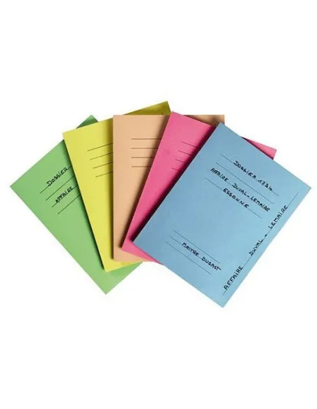 50 subcarpetas impresas Exacompta amarillo