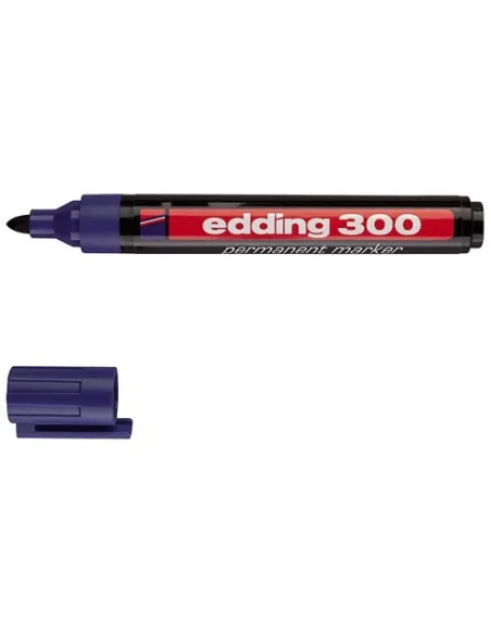 Marcador Edding 300 punta ojiva azul