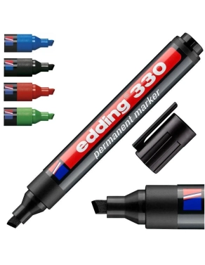 Marcador Edding 330 punta bisel negro