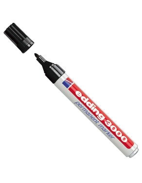 Rotulador permanente Edding 3000 negro