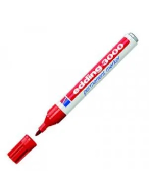 Rotulador permanente Edding 3000 rojo