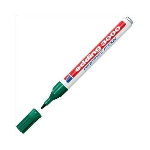 Rotulador permanente Edding 3000 verde