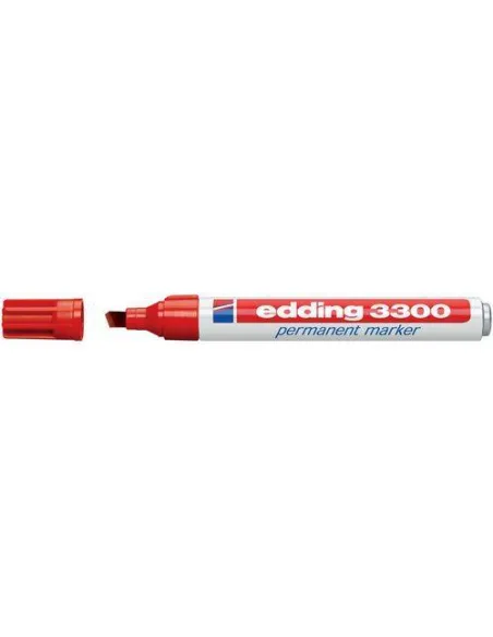 Rotulador permanente Edding 3300 rojo