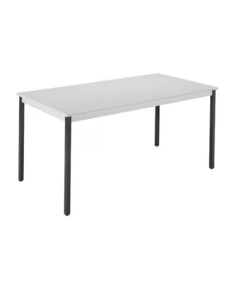 Mesa Eco 140 x 70 gris patas negras