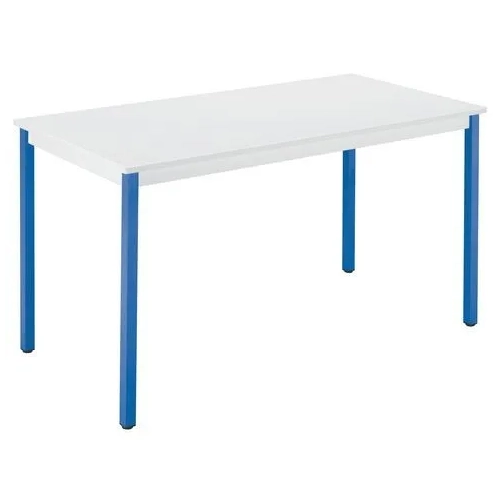 Mesa eco 160x80 gris patas azul