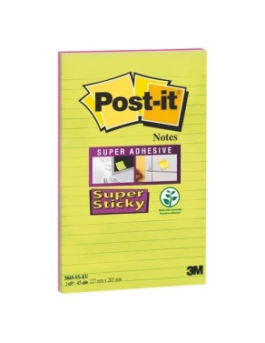 Bloc Pos It super sticky 127x203 45h neon