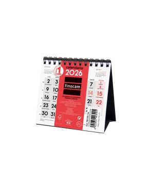 Calendario mesa Finocam numeros grandes XS 140x150