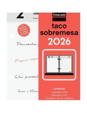 Taco calendario bufete sobremesa Finocam