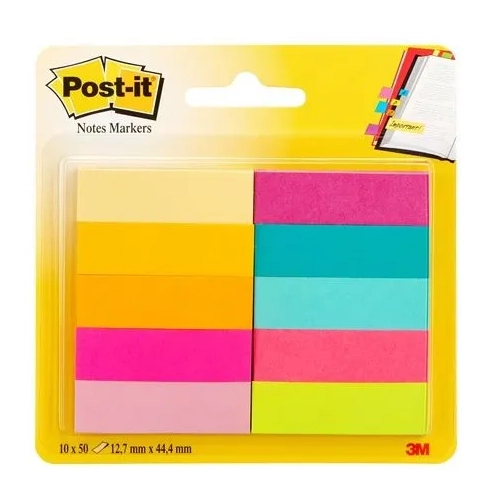 Marca paginas Post It  papel 10 colores