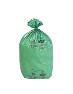Bolsas basura ecológicas 110 litros verdes, 200 bolsas