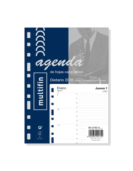 Recambio agenda multifin anual 3002 dia pagina