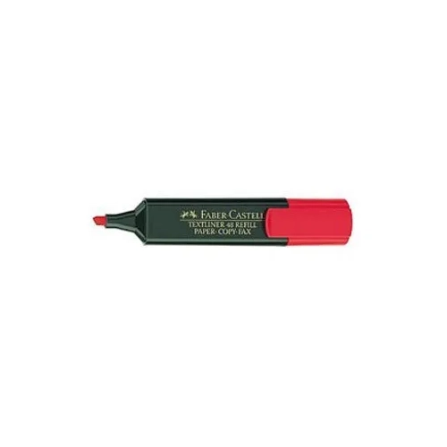 Marcador fluorescente Faber castell rojo