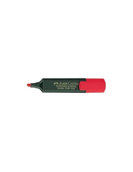Marcador fluorescente Faber castell rojo