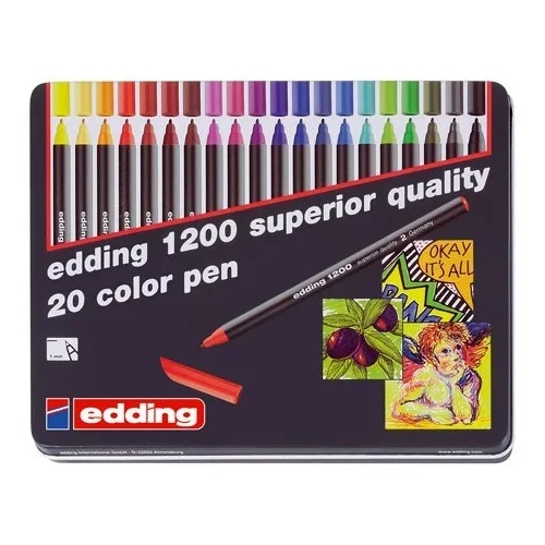 Caja 20 rotuladores Edding 1200