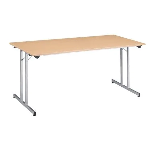 Mesa plegable apilable multiusos 160x80 Haya patas aluminio