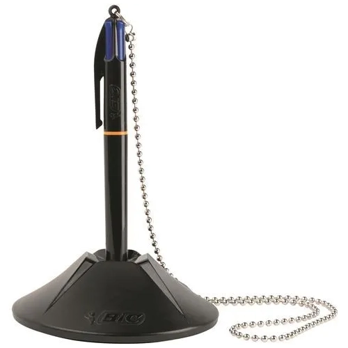 Boligrafo Bic con peana 4 colores