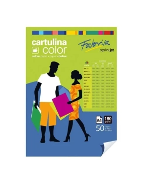 50h cartulina Fabrisa A4 180gr rojo